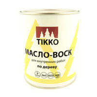 Масло воск для внутренних работ TIKKO (Белое): 0,9 л