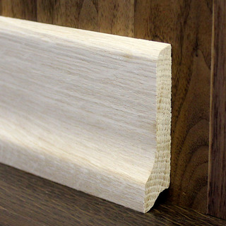 Плинтус деревянный из дуба и ясени, ширина 60 мм